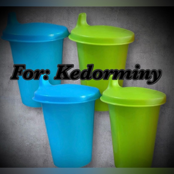 Tupperware 4pcs kids bell tumblers Sippy Cups with seal - Picture 2 of 2